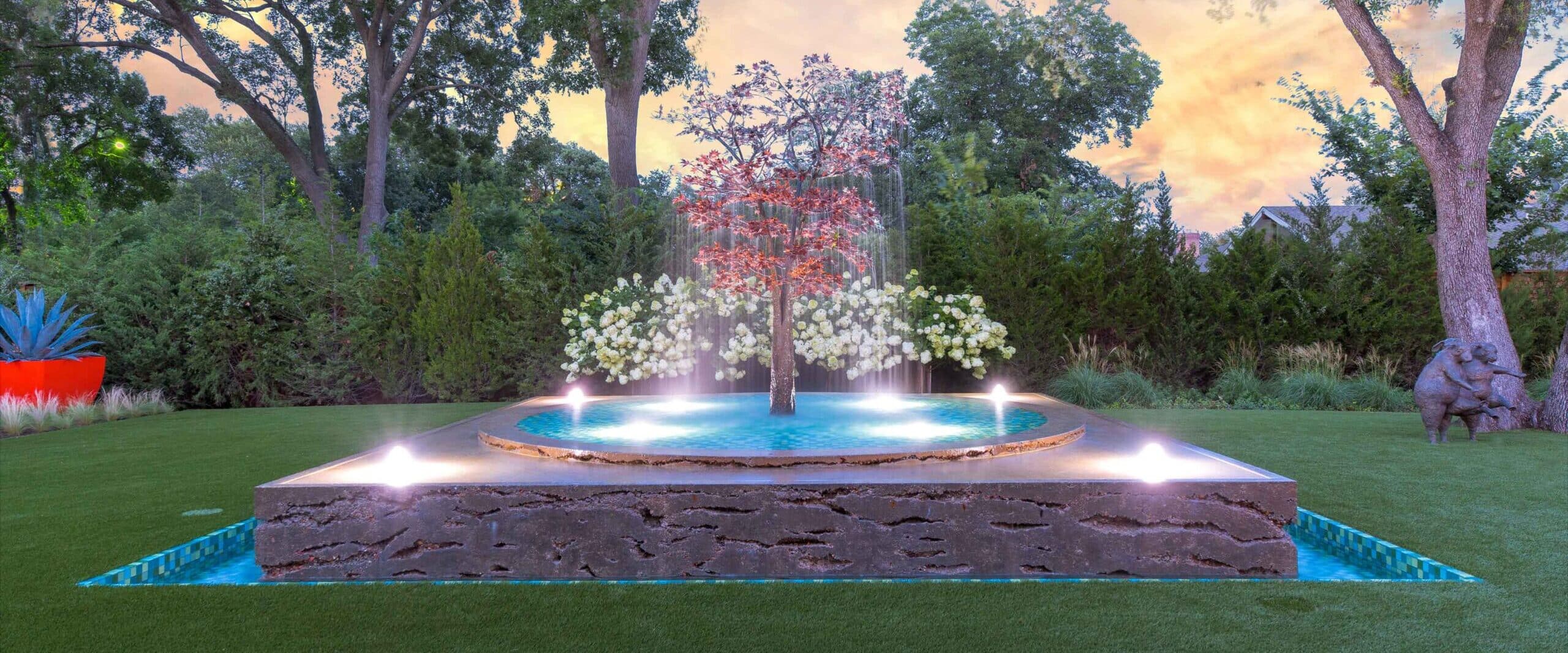 Lively Water Feature Design - Harold Leidner Landscape Architects