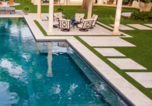 Pool Cabanas Designer in Westover Hills - Harold Leidner Landscape Architects