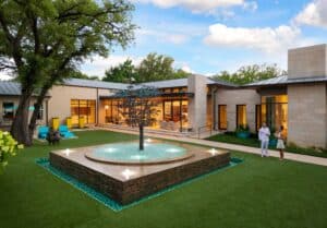 Water Feature Design in Westover Hills - Harold Leidner Landscape Architects