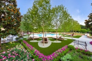 Preston hollow garden designer - Harold Leidner Landscape Architects