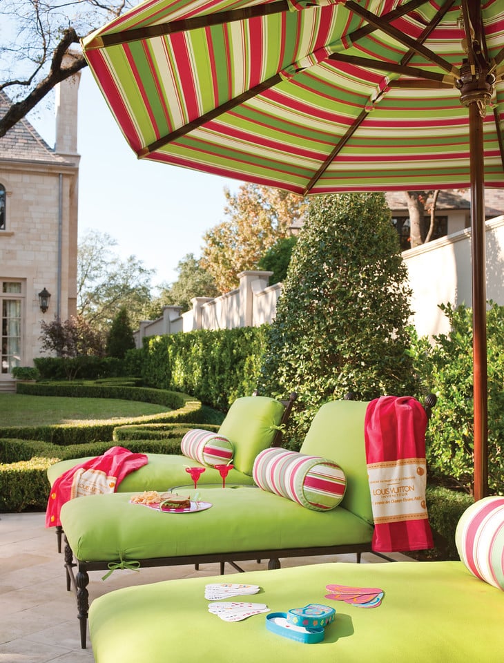 Pool side lounge chairs