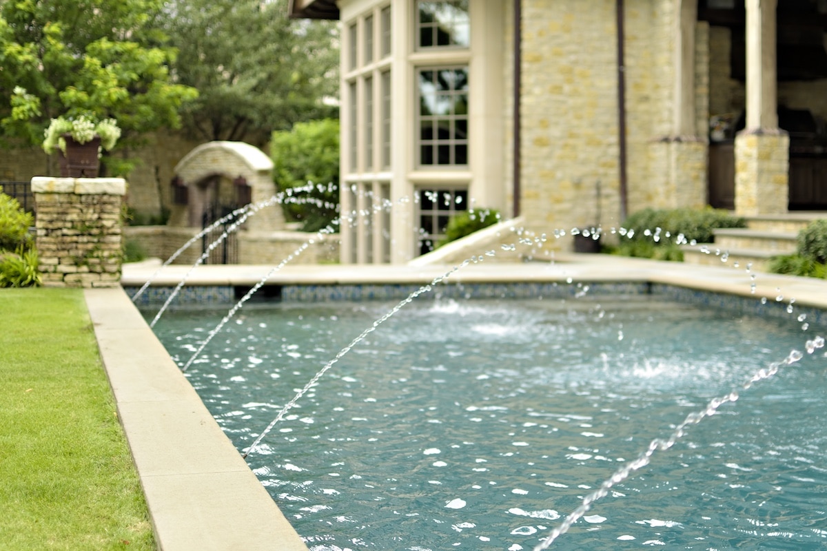 pool water features dallas